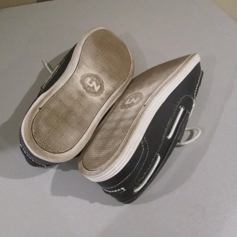 Kenneth Cole Unlisted Men's Boat-ing License Boat Shoes Navy Blue Size 9.5 M